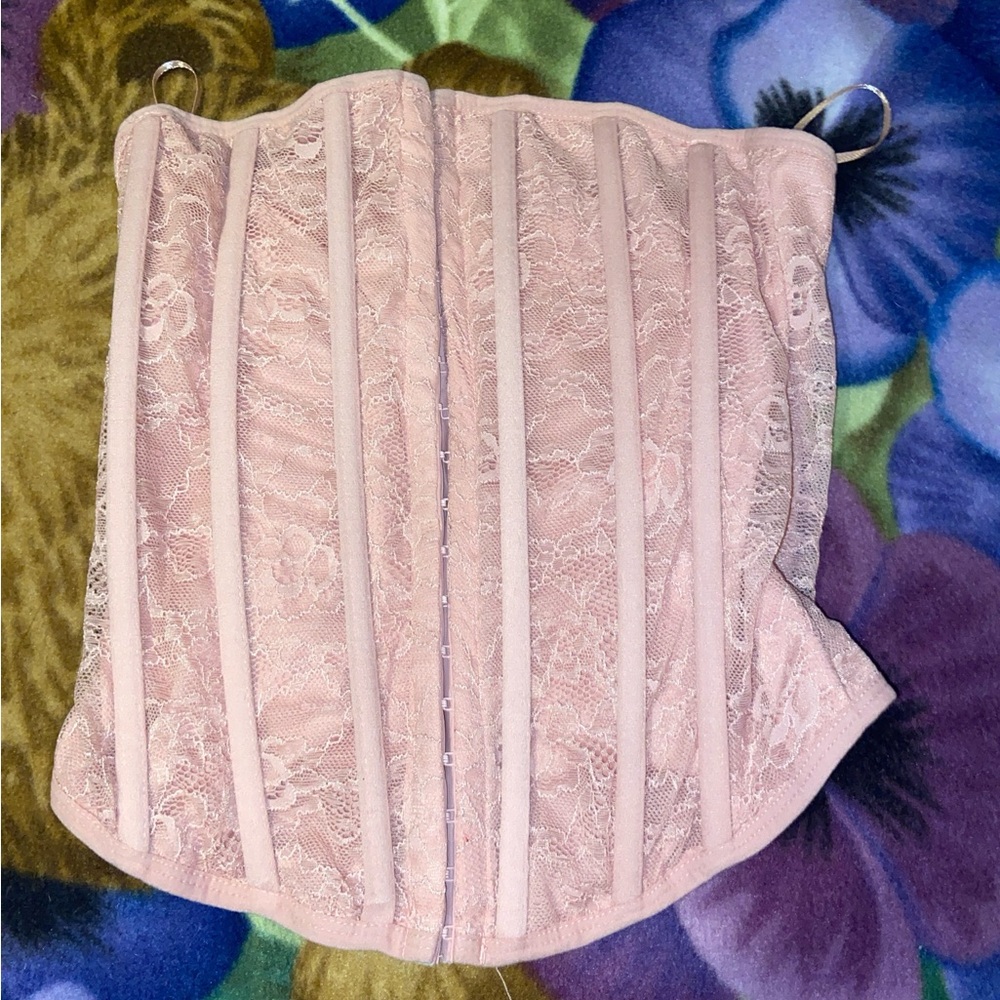 Charlotte Russe Blush Lace Bustier